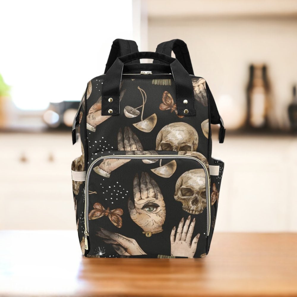 Skull Witchy Diaper Nappy Bag Goth Baby Bag Goth Backpack Goth Purse G Modern Shock