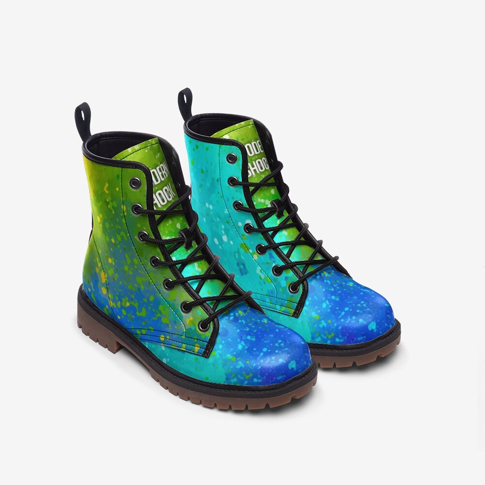 Carnival Splatter Vegan Leather Unisex Boots