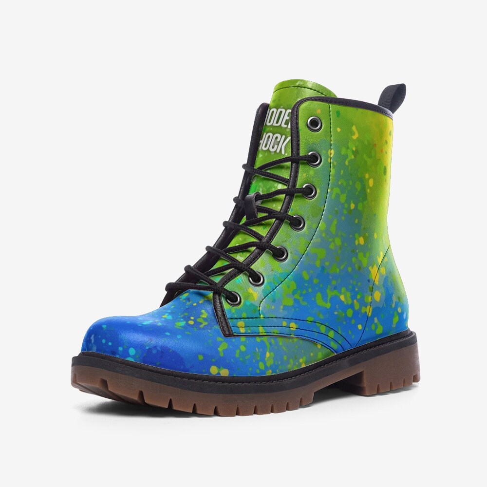 Carnival Splatter Vegan Leather Unisex Boots