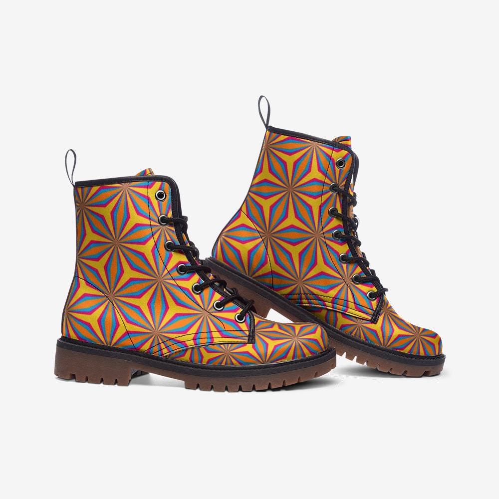 Mandala Hippie Vegan Leather Unisex Boots