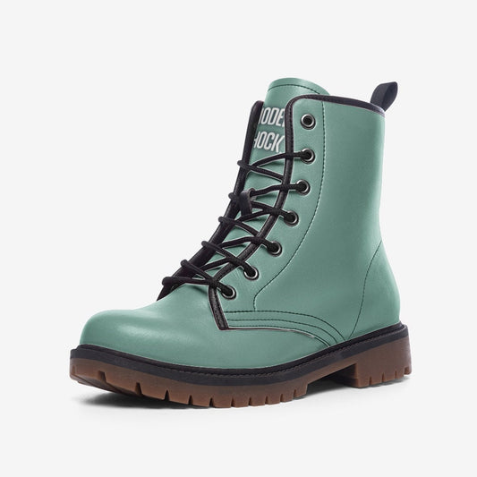 Turquoise Mint Blue Green Vegan Leather Unisex Boots