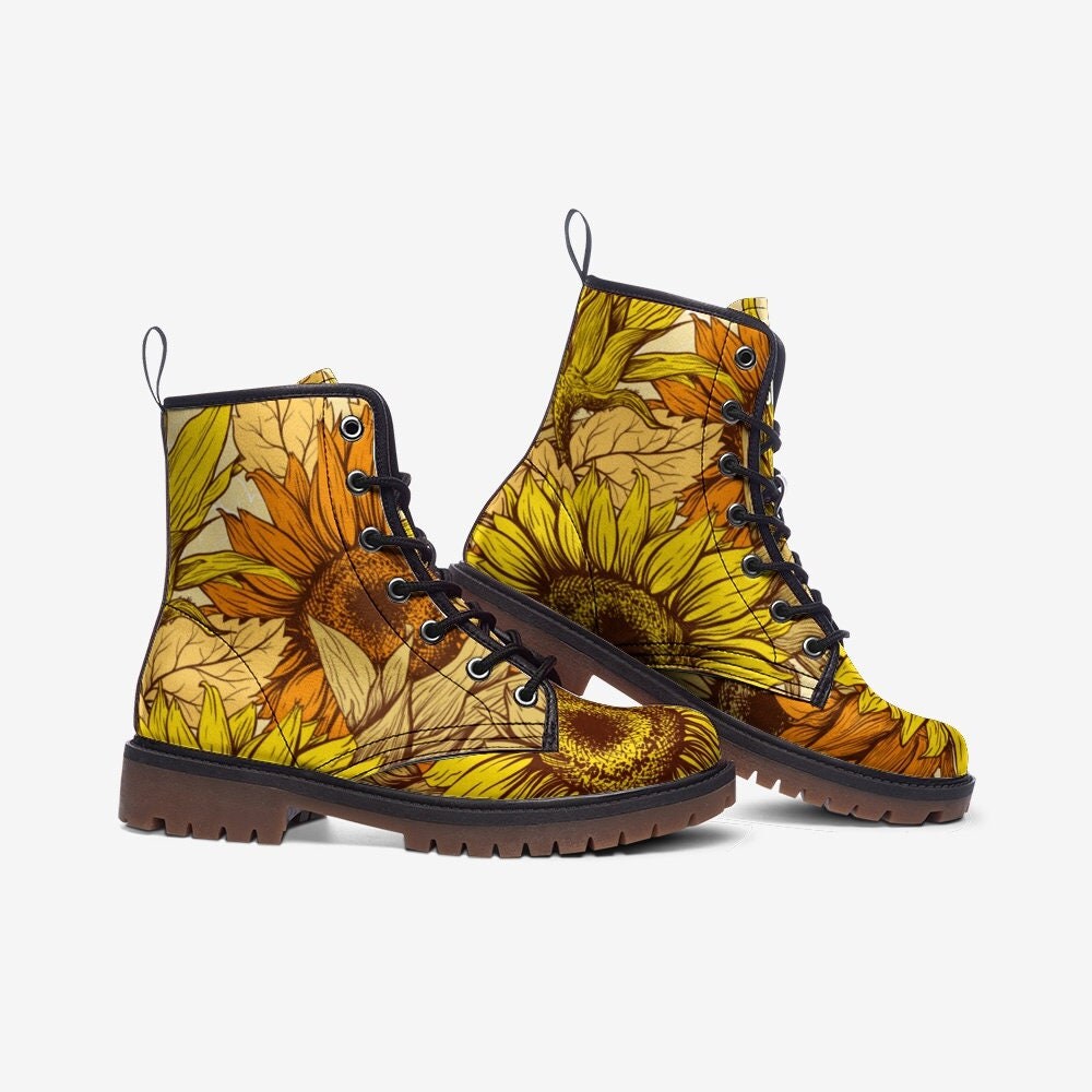 Sunflower Vegan Leather Unisex Boots