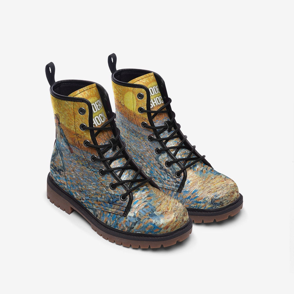 The Sower Van Gogh Vegan Leather Unisex Boots