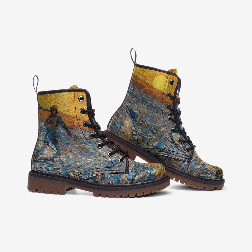 The Sower Van Gogh Vegan Leather Unisex Boots