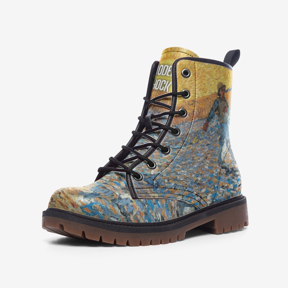 The Sower Van Gogh Vegan Leather Unisex Boots