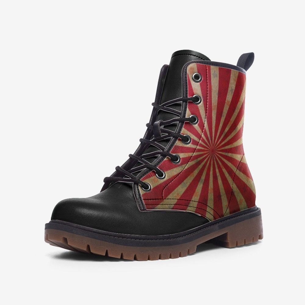 Red Circus Black Vegan Leather Unisex Boots