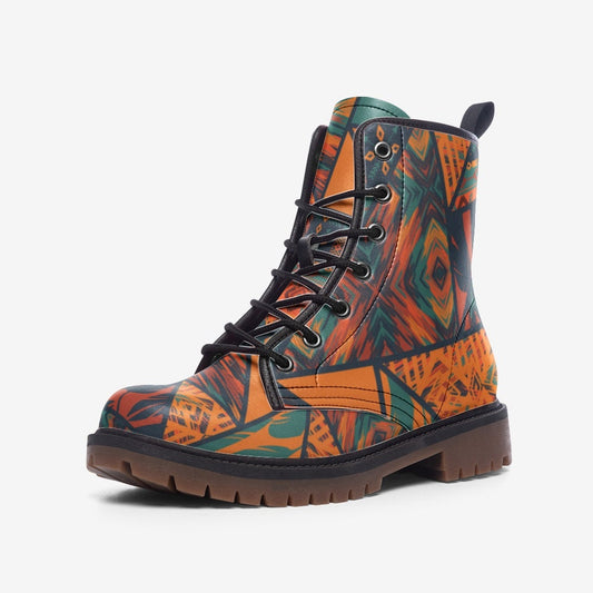 Ethnic Tribal Vegan Leather Unisex Boots