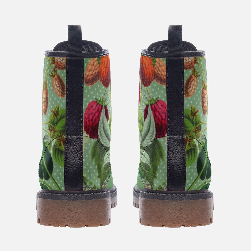 Vintage Flowers Vegan Leather Unisex Boots