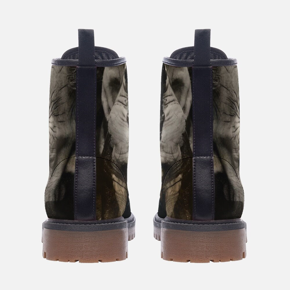 Horror Mask Vegan Leather Unisex Boots