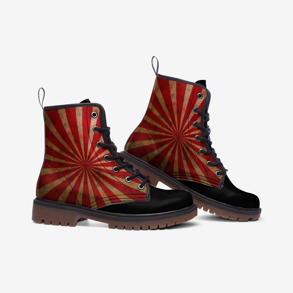 Red Circus Black Vegan Leather Unisex Boots