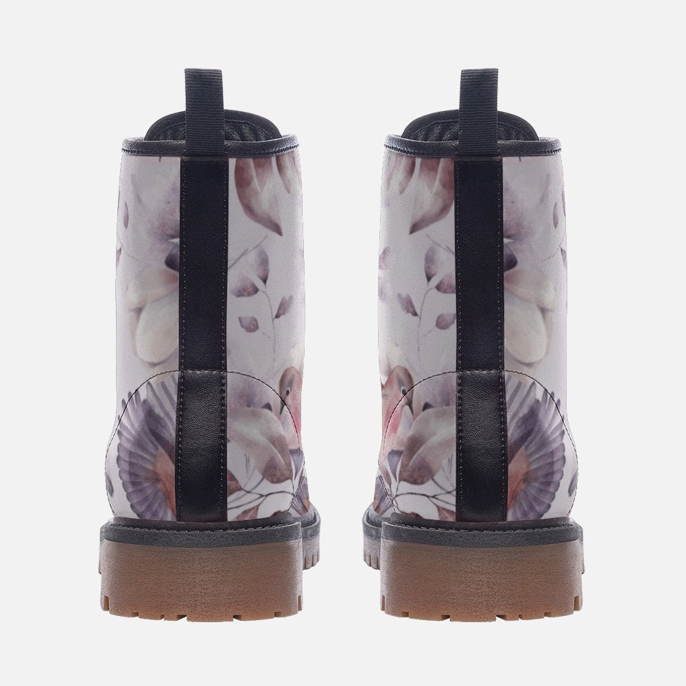 Boho Birds Vegan Leather Unisex Boots