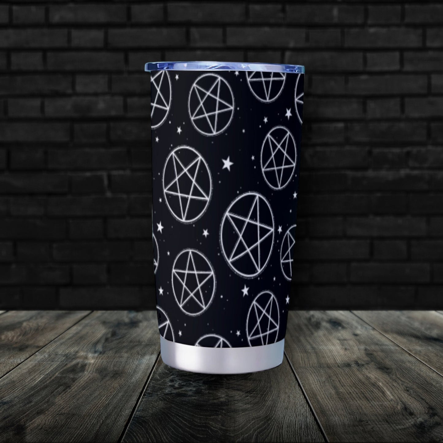 Occult Symbols Black Goth Tumbler – 20oz