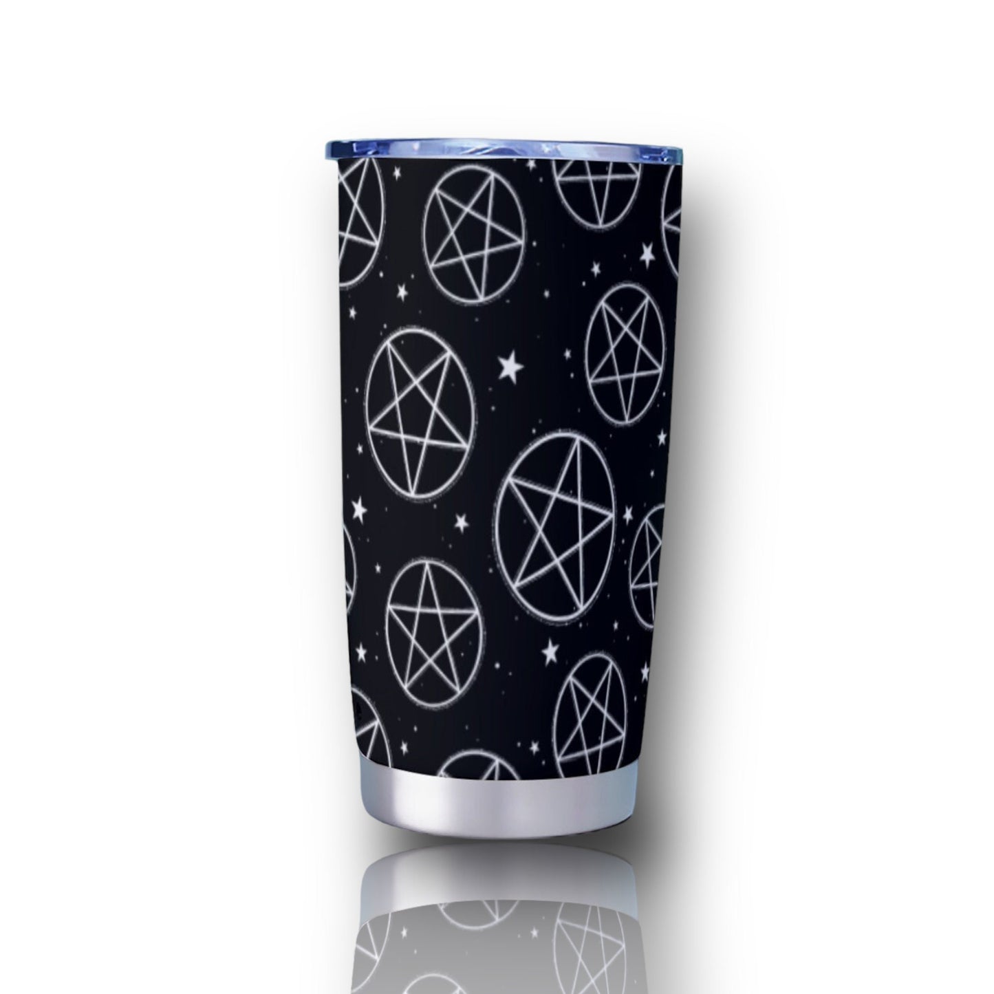 Occult Symbols Black Goth Tumbler – 20oz