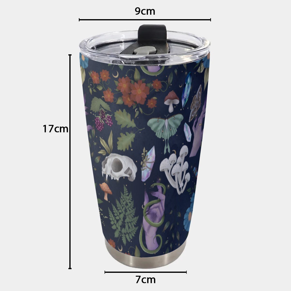 Witchy Forest Goth Tumbler – 20oz