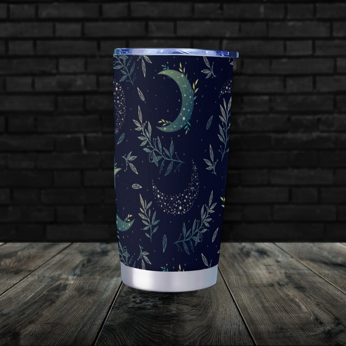 Celestial Moon Navy Goth Tumbler – 20oz