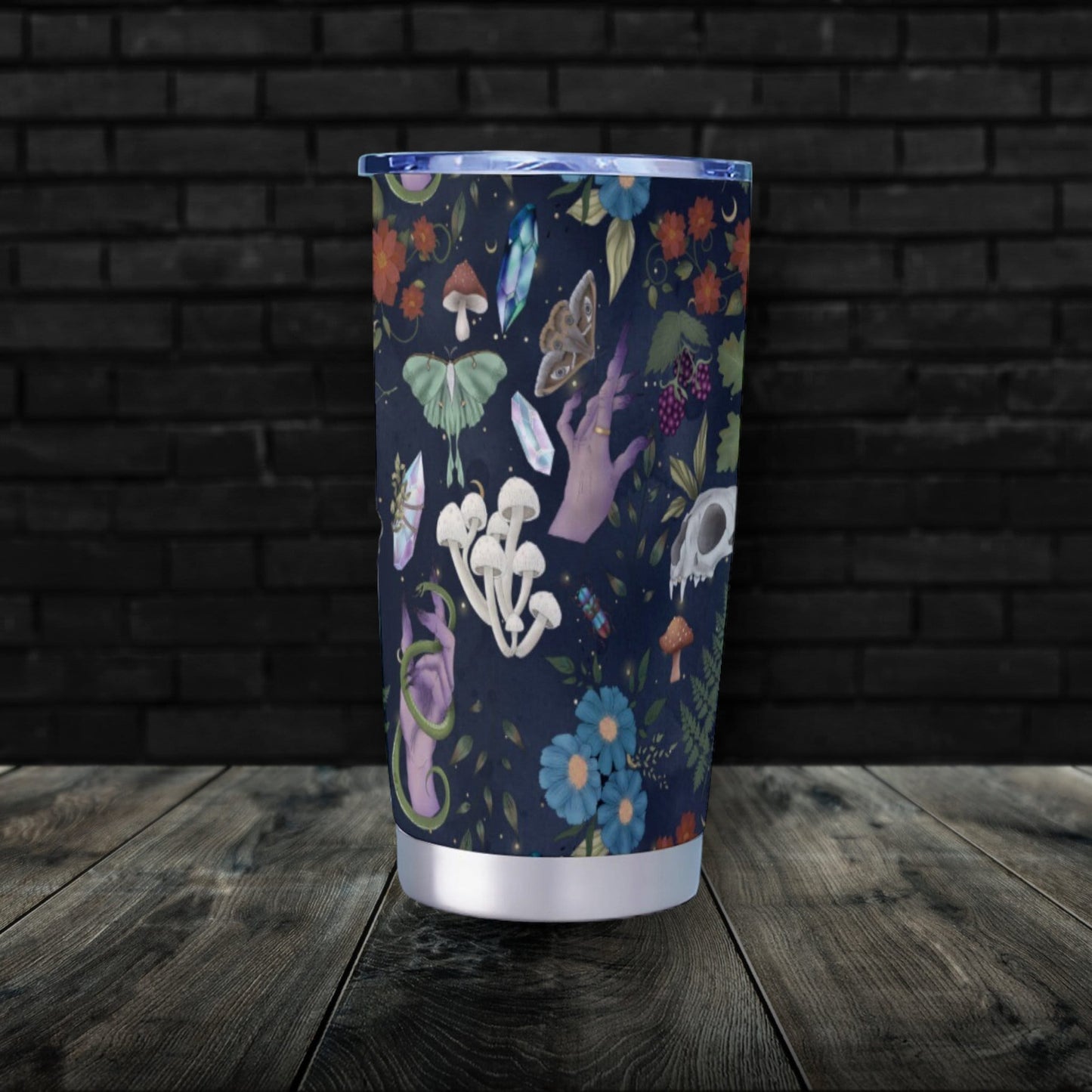 Witchy Forest Goth Tumbler – 20oz