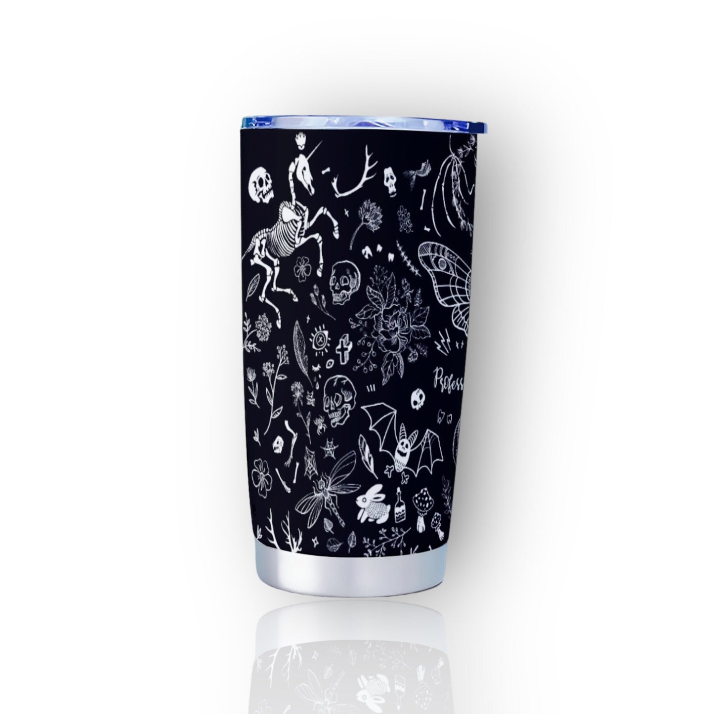 Witchy Black Goth Tumbler – 20oz