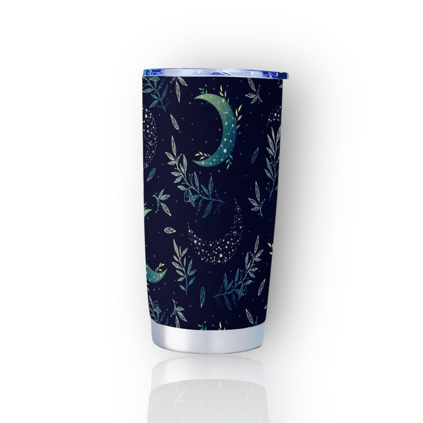 Celestial Moon Navy Goth Tumbler – 20oz